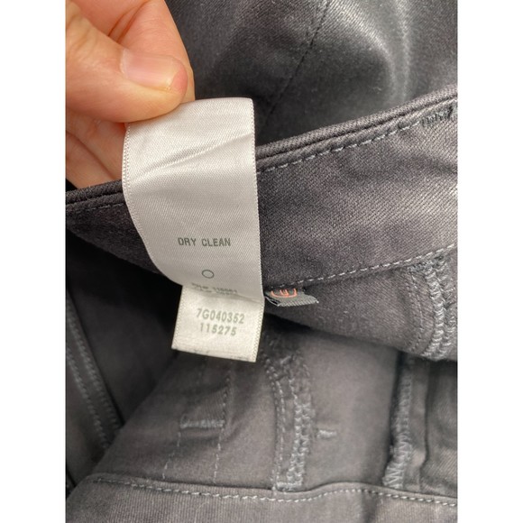 Jen7 by 7 For All Mankind 7FAM NWT Coated Ankle Straight Leg Jeans Black 0 New - Picture 9 of 9